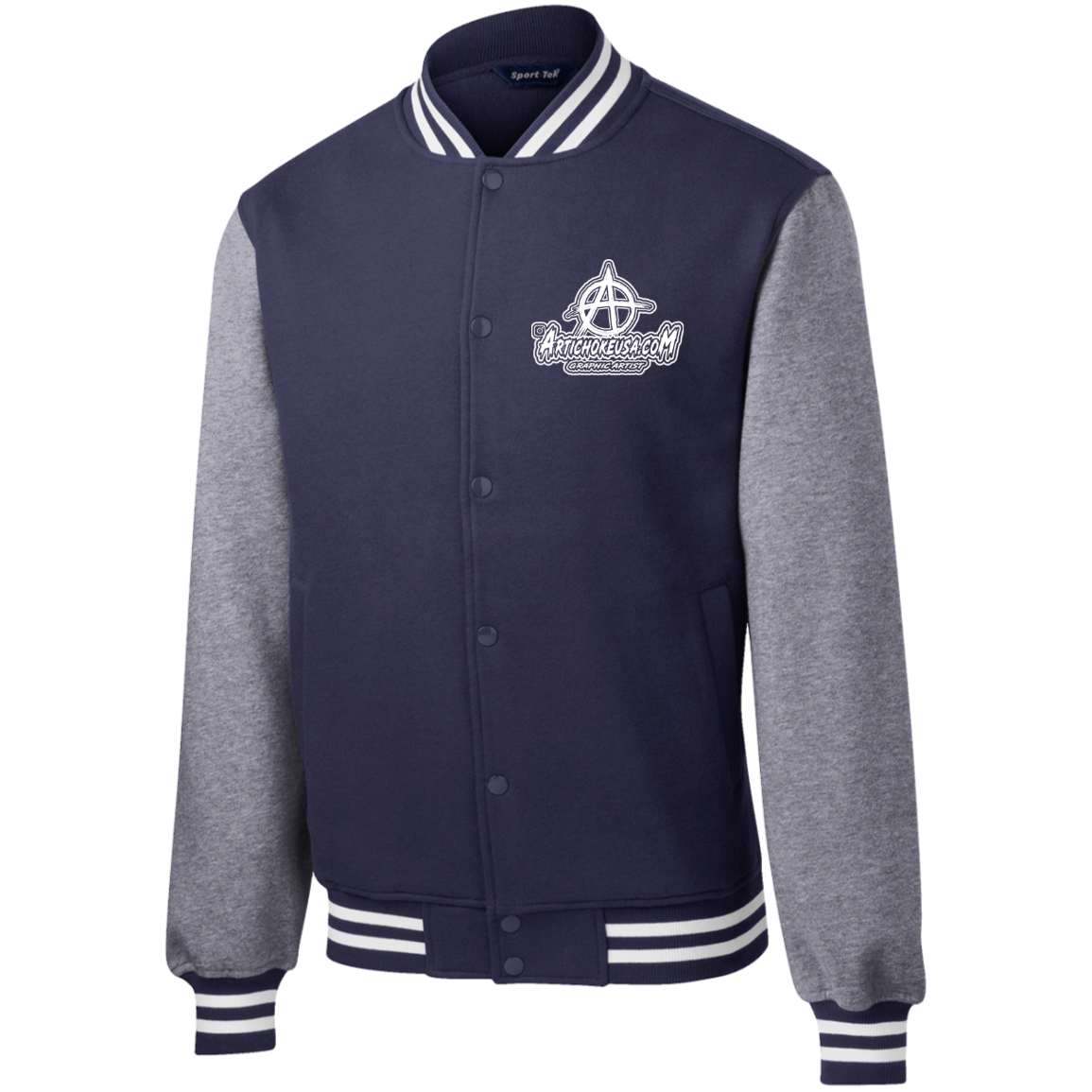 Embroidered Fleece Letterman Jacket