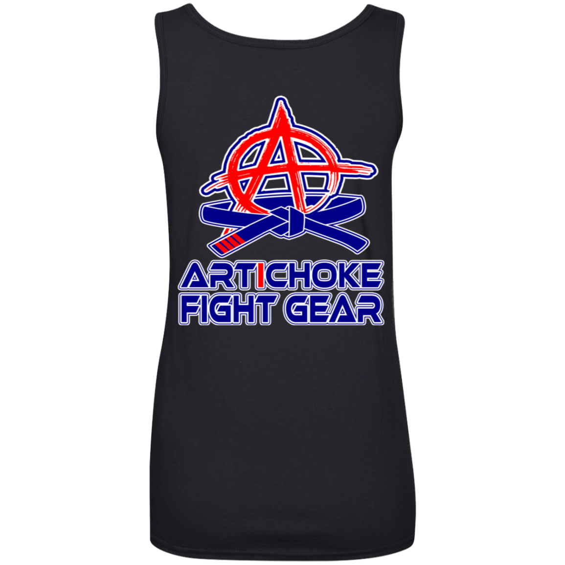 Artichoke Fight Gear Custom Design #2. BJJ MLB Parody v1. Ladies' 100% Ringspun Cotton Tank Top