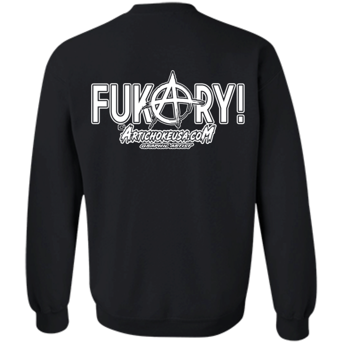 ArtichokeUSA Custom Design. FUKCERY. The New Bullshit. Crewneck Pullover Sweatshirt