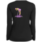 OPG Custom Design #13. Drive it. Chip it. One Putt Golf it. Ladies’ Long Sleeve Performance V-Neck Tee