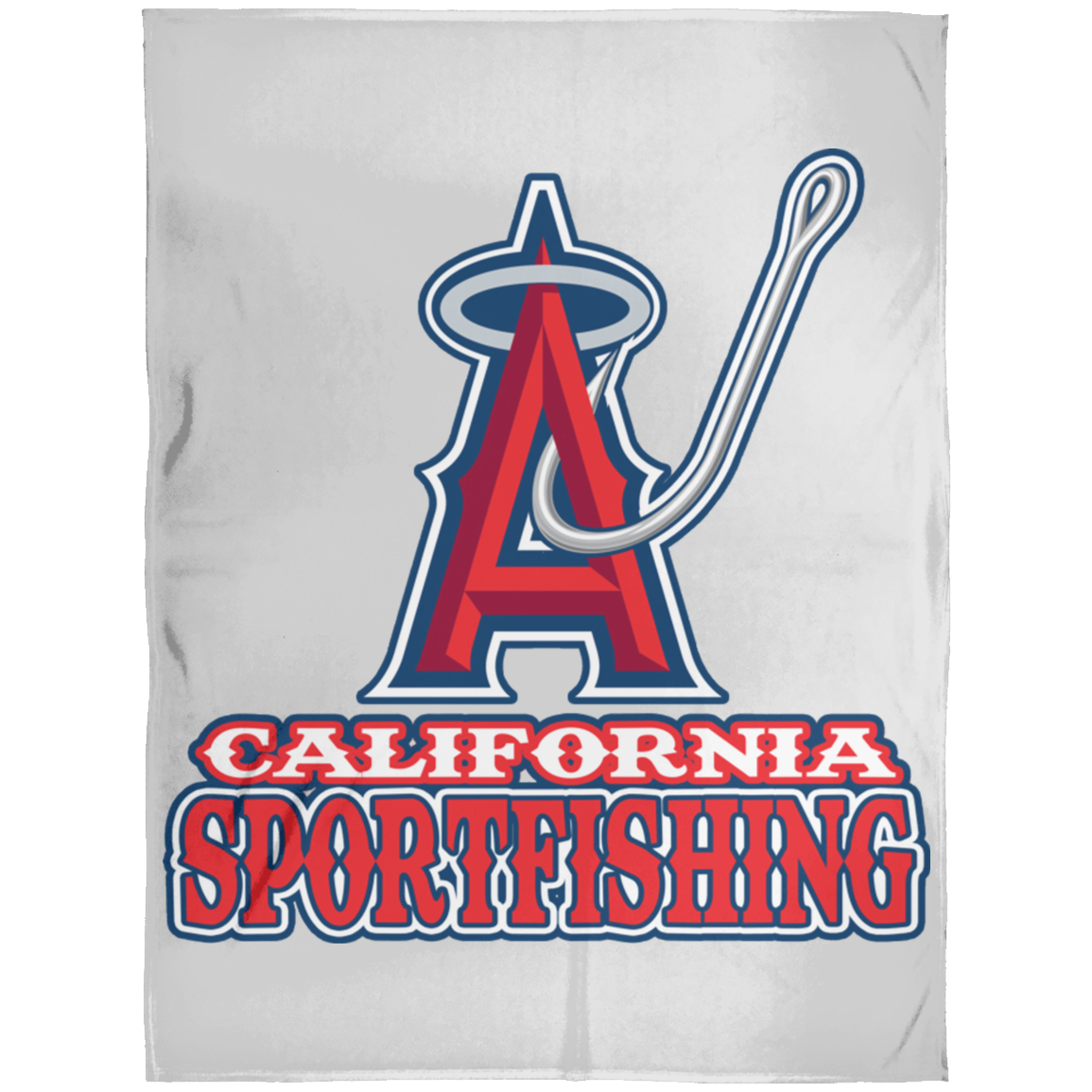 ArtichokeUSA Custom Design #4. California Anglers.California Sportsfishing. Angels of Anaheim from Orange County in California Parody. Arctic Fleece Blanket 60x80