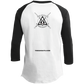 The GHOATS Custom Design #9. Ying Yang. Pool Love Peace. Youth 3/4 Raglan Sleeve Shirt
