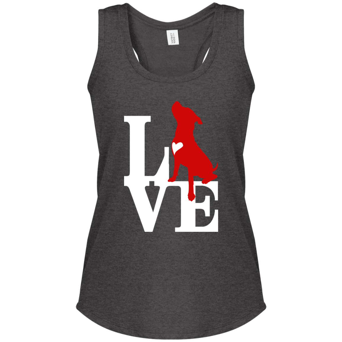 ArtichokeUSA Custom Design. Pitbull Love. Ladies' Tri Racerback Tank