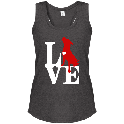 ArtichokeUSA Custom Design. Pitbull Love. Ladies' Tri Racerback Tank