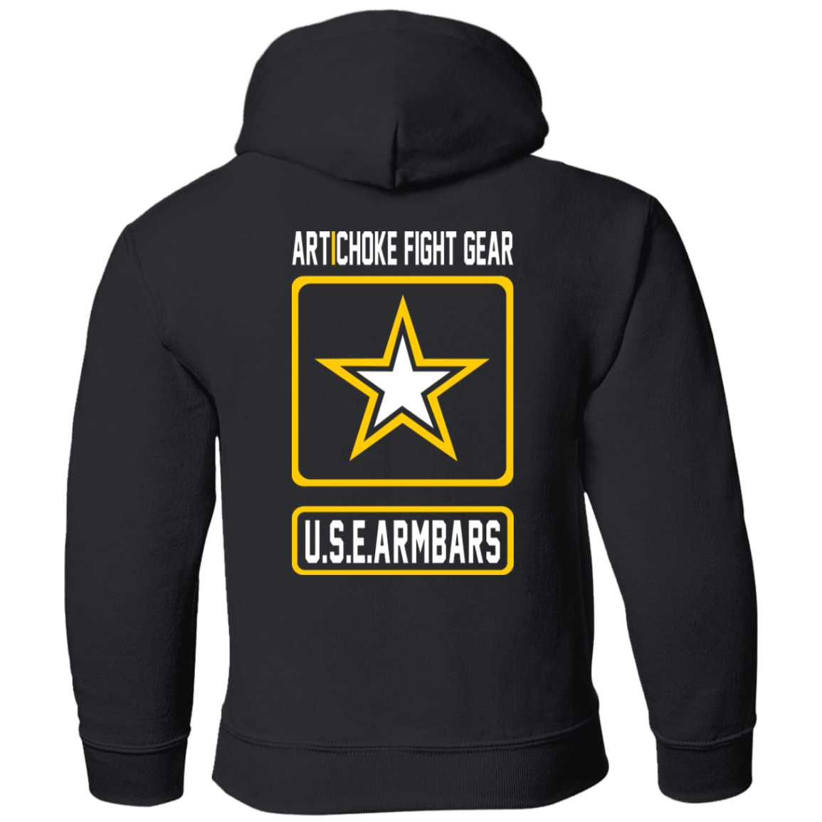 Artichoke Fight Gear Custom Design #2. USE ARMBARS. Youth Pullover Hoodie