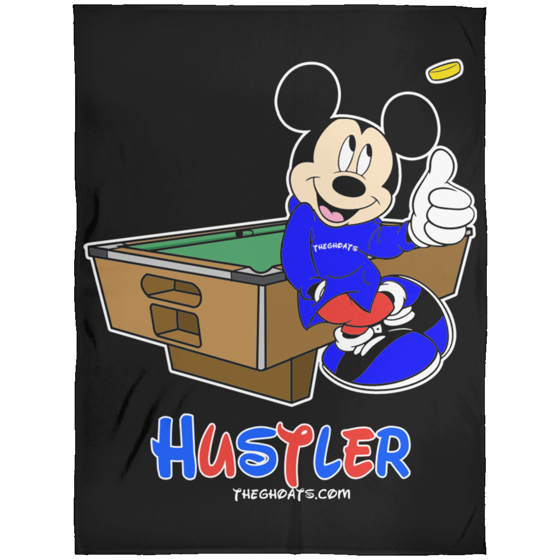 The GHOATS Custom Design. #18 Hustler Fan Art. Fleece Blanket 60x80