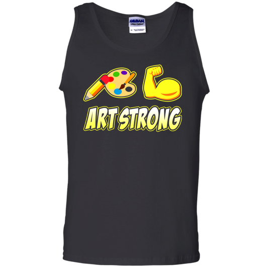 ArtichokeUSA Custom Design. Art Strong. Men's 100% Cotton Tank Top