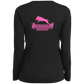 ArtichokeUSA Custom Design. Ruffing the Passer. Pitbull Edition. Female Version. Ladies’ Long Sleeve Performance V-Neck Tee