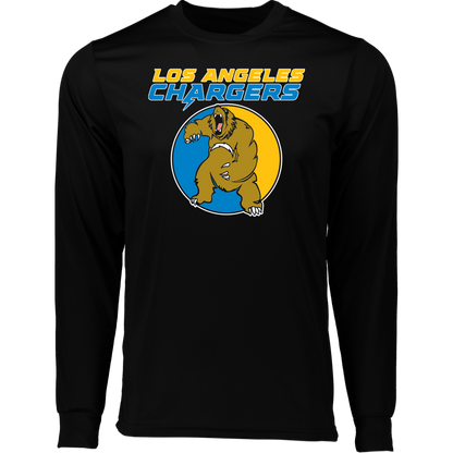 ArtichokeUSA Custom Design. Los Angeles Chargers Fan Art. Long Sleeve Moisture-Wicking Tee
