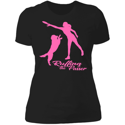 ArtichokeUSA Custom Design. Ruffing the Passer. Labrador Edition. Female Version. Ladies' Boyfriend T-Shirt