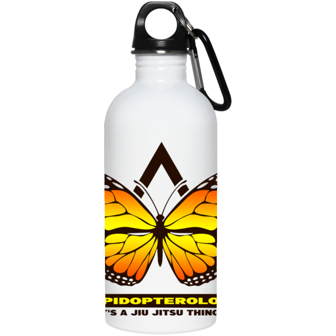 Artichoke Fight Gear Custom Design #6. Lepidopterology (Study of butterflies). Butterfly Guard. 20 oz. Stainless Steel Water Bottle