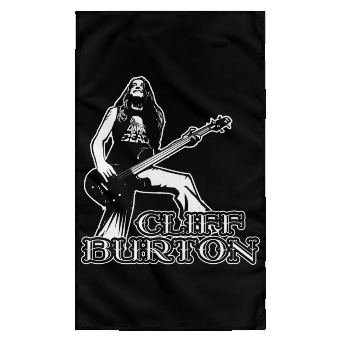 ArtichokeUSA Custom Design. Cliff Burton Tribute. Wall Flag