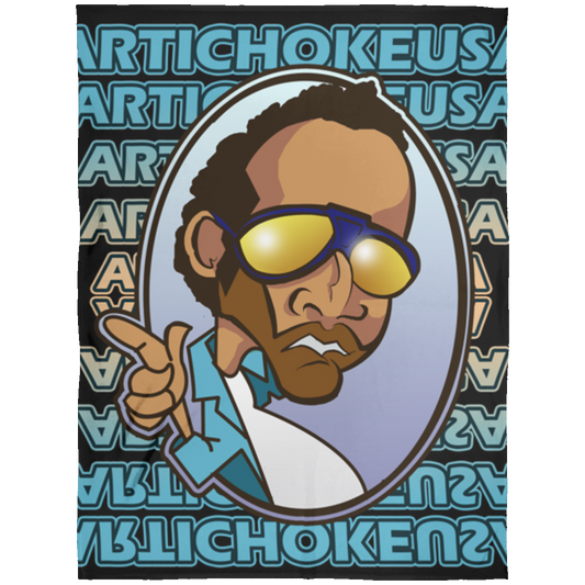 ArtichokeUSA Character and Font design. Let's Create Your Own Team Design Today. My first client Charles. Arctic Fleece Blanket 60x80