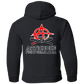 Artichoke Fight Gear Custom Design #19. Sticks and Stones. Youth Pullover Hoodie