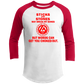 Artichoke Fight Gear Custom Design #19. Sticks and Stones. 3/4 Raglan Sleeve Shirt
