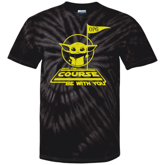 OPG Custom Design #21. May the course be with you. Star Wars Parody and Fan Art. 100% Cotton Tie Dye T-Shirt