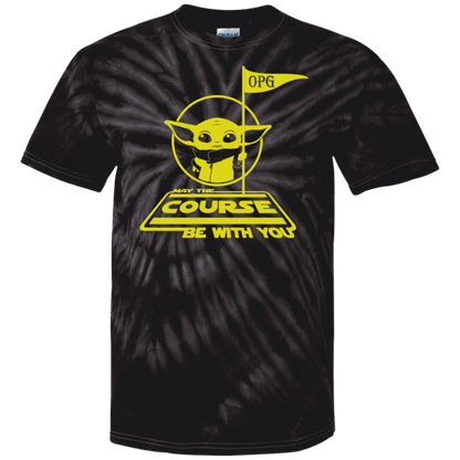 OPG Custom Design #21. May the course be with you. Star Wars Parody and Fan Art. 100% Cotton Tie Dye T-Shirt