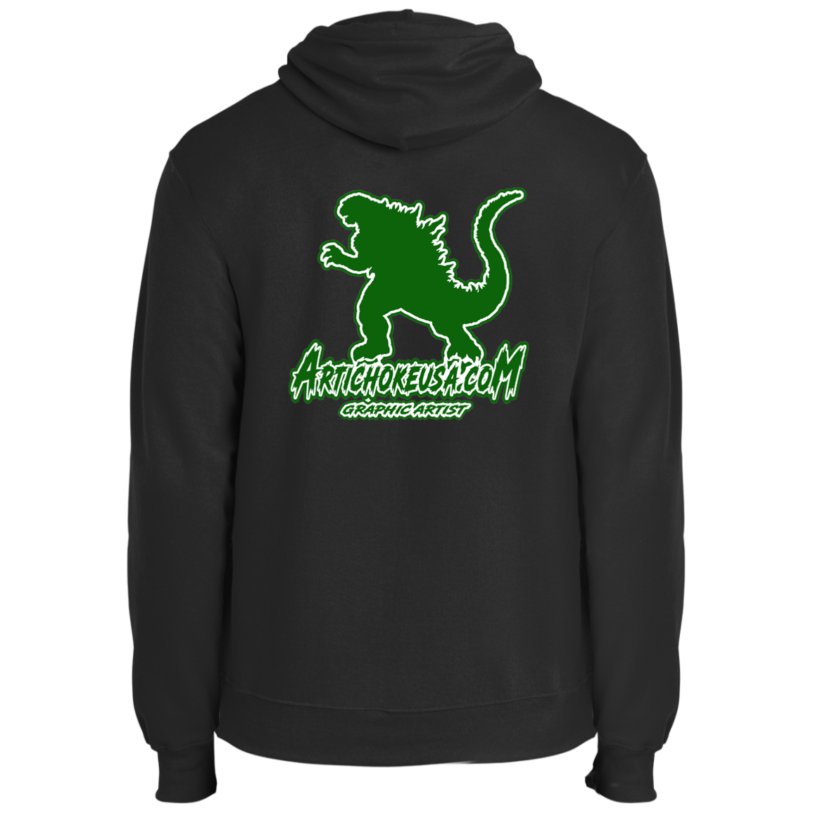 ArtichokeUSA Custom Design. I Heart Kaiju. Fan Art. Fleece Pullover Hoodie