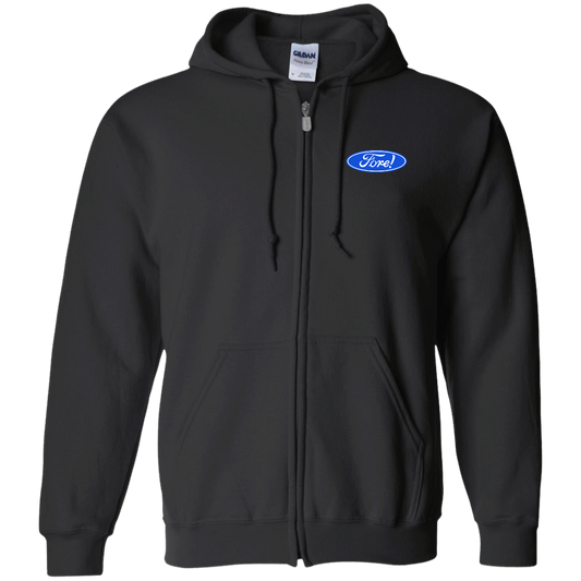 OPG Custom Design #11. Fore! Ford Parody. Zip Up Hooded Sweatshirt