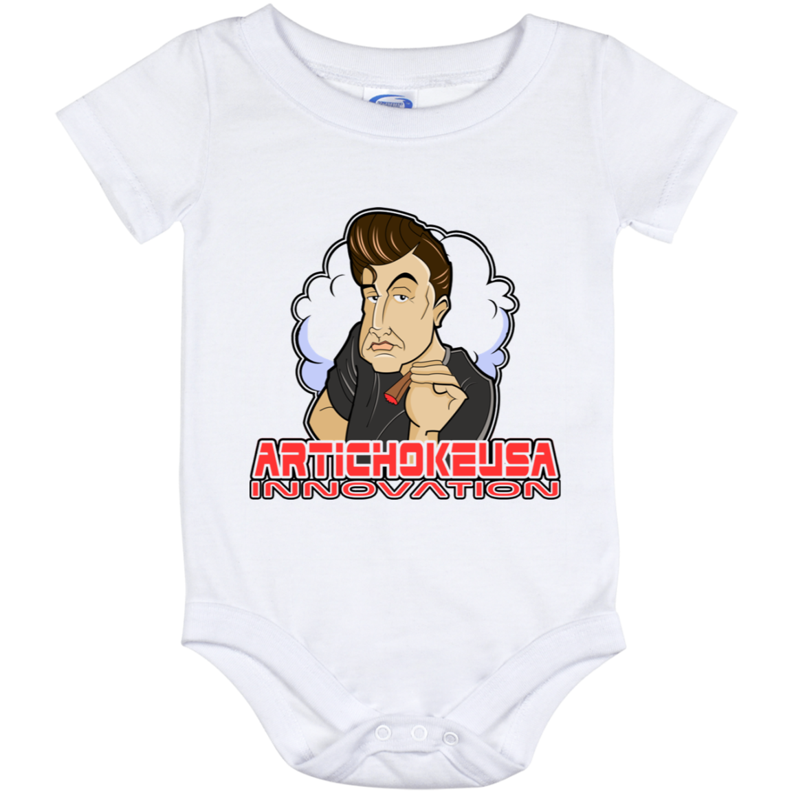 ArtichokeUSA Custom Design. Innovation. Elon Musk Parody Fan Art. Baby Onesie 12 Month