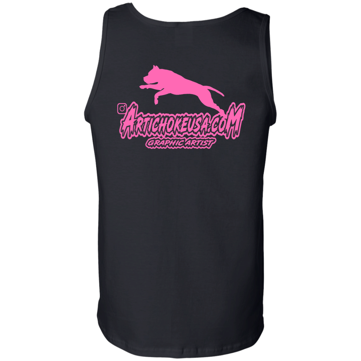 ArtichokeUSA Custom Design. Ruffing the Passer. Pitbull Edition. Female Version. 100% Cotton Tank Top