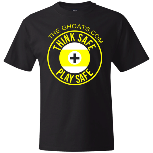 The GHOATS Custom Design. #31 Think Safe. Play Safe. Heavy Cotton T-Shirt