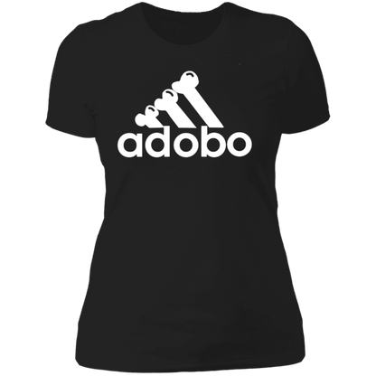 ArtichokeUSA Custom Design. Adobo. Adidas Parody. Ladies' Boyfriend T-Shirt