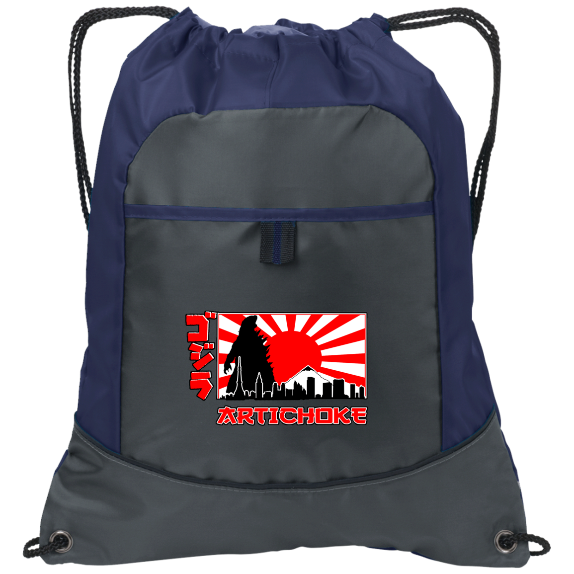 ArtichokeUSA Custom Design.  Fan Art Godzilla/Mecha Godzilla. Pocket Cinch Pack
