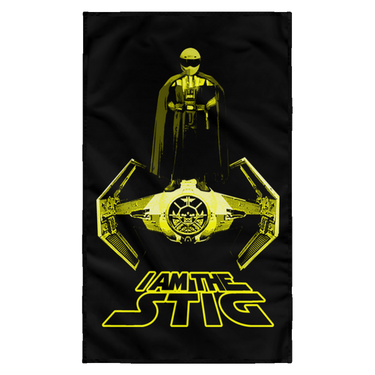 ArtichokeUSA Custom Design. I am the Stig. Vader/ The Stig Fan Art. Sublimated Wall Flag