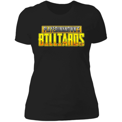 The GHOATS Custom Design. #27 PlayerUnknown's Billiards. PUBG Parody. Ladies' Boyfriend T-Shirt