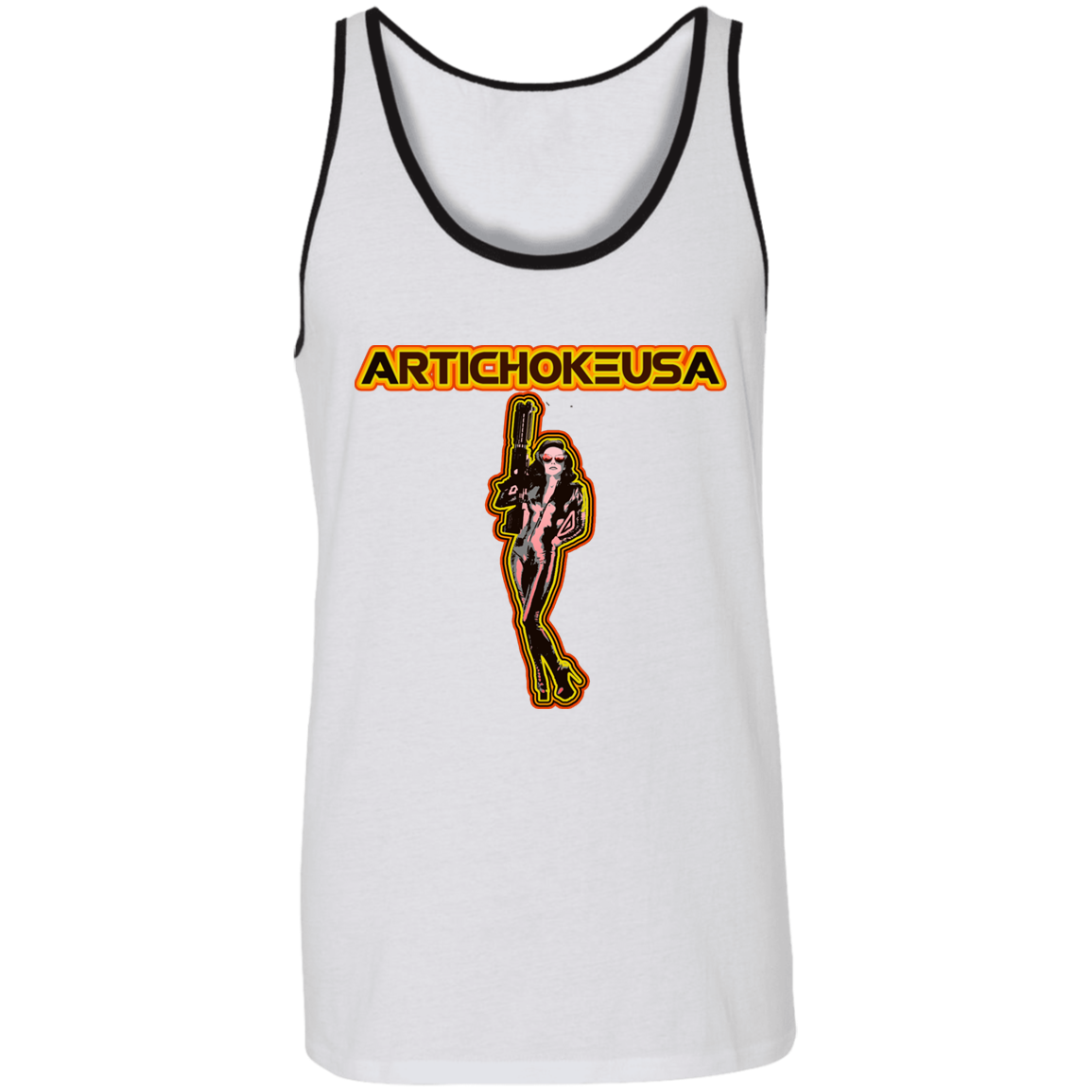 ArtichokeUSA Character and Font design. Let's Create Your Own Team Design Today. Mary Boom Boom. Unisex Tank