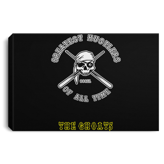 The GHOATS Custom Design. #4 Motorcycle Club Style. Ver 1/2. Landscape Canvas .75in Frame