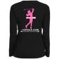 OPG Custom Design #16. Get My Nine. Female Version. Ladies' Moisture-Wicking Long Sleeve V-Neck Tee
