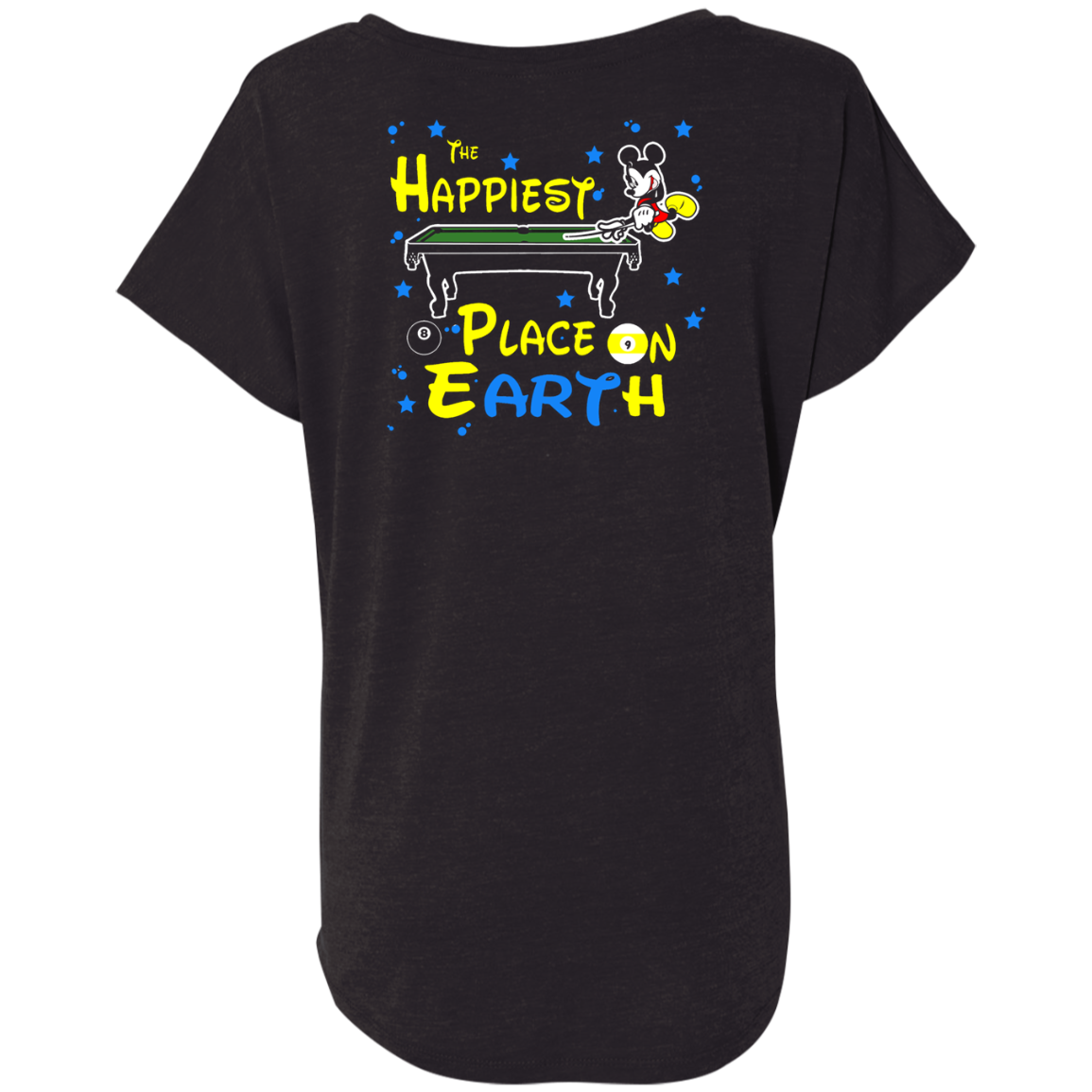 The GHOATS custom design #14. The Happiest Place On Earth. Fan Art. Ladies' Triblend Dolman Sleeve