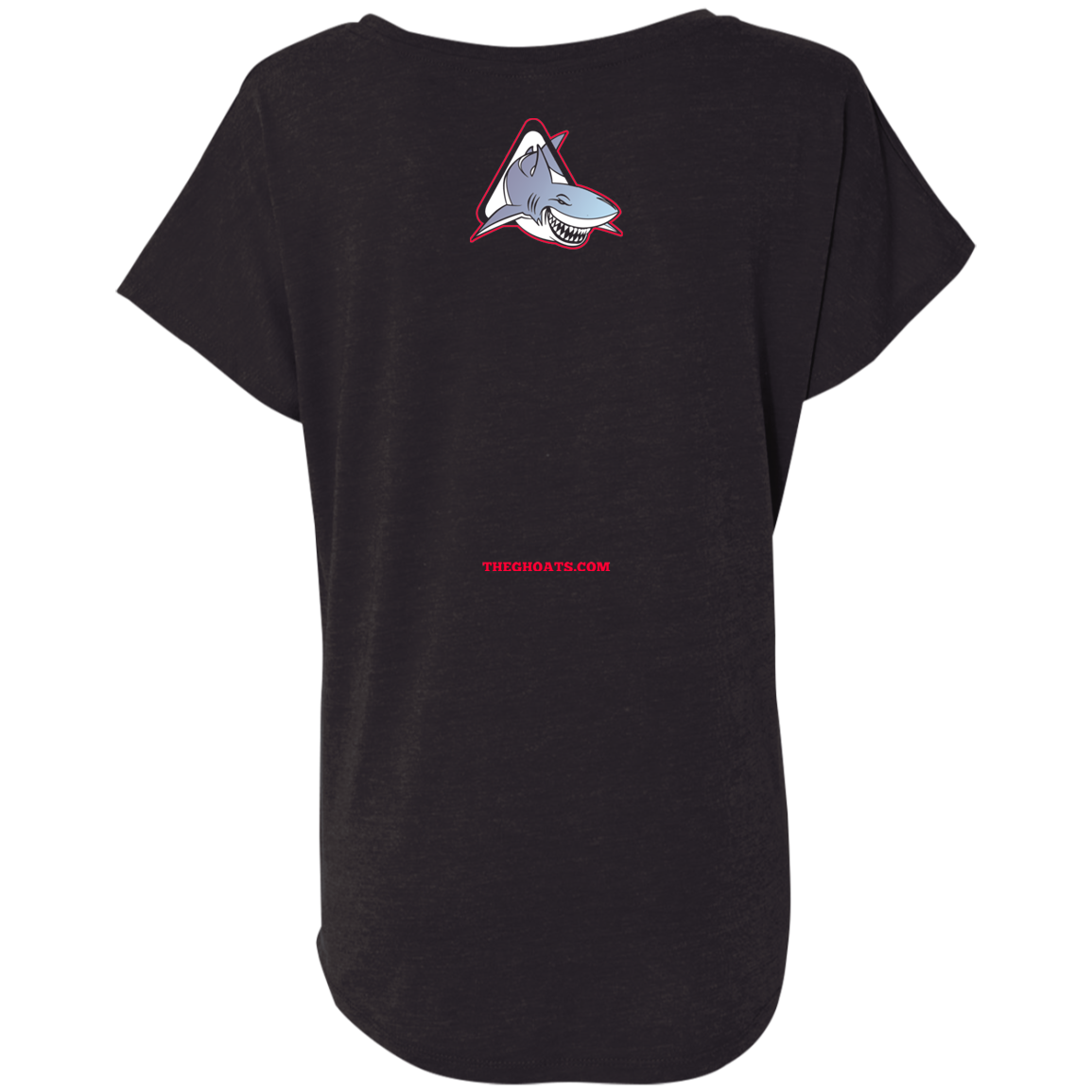 The GHOATS Custom Design. #25 Big Game Take Little Game. Ladies' Triblend Dolman Sleeve