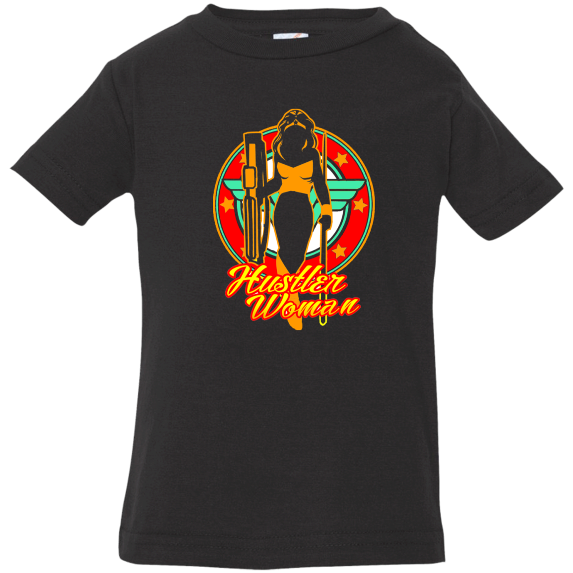 The GHOATS Custom Design #15. Hustler Woman. Infant Jersey T-Shirt