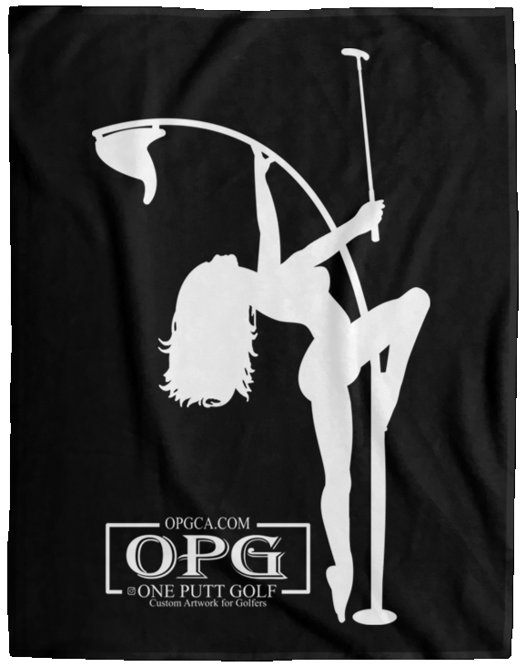 OPG Custom Design #10. Flag Pole Dancer. Cozy Plush Fleece Blanket - 60x80