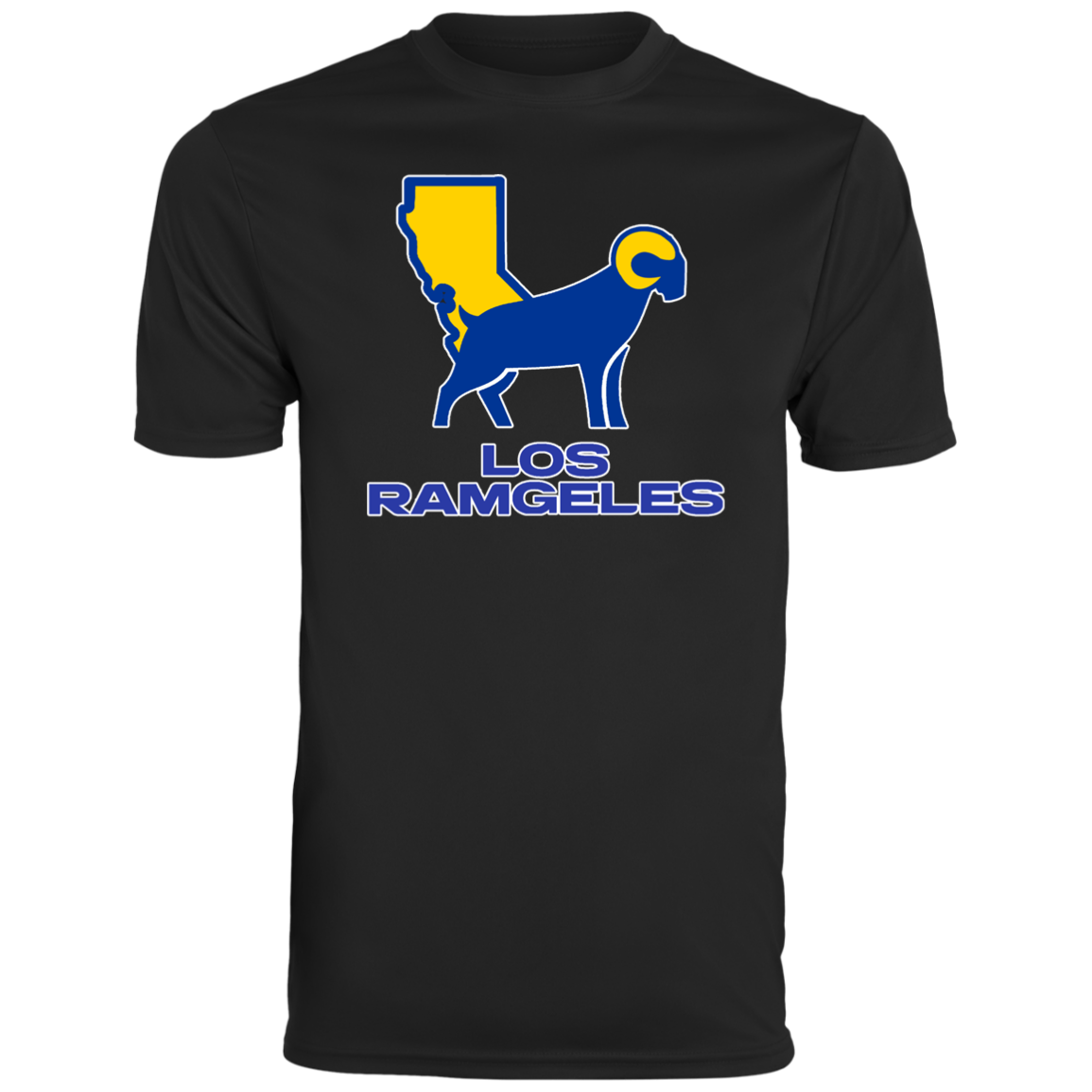 ArtichokeUSA Custom Design. Los Ramgeles. Fan Art. Men's Moisture-Wicking Tee