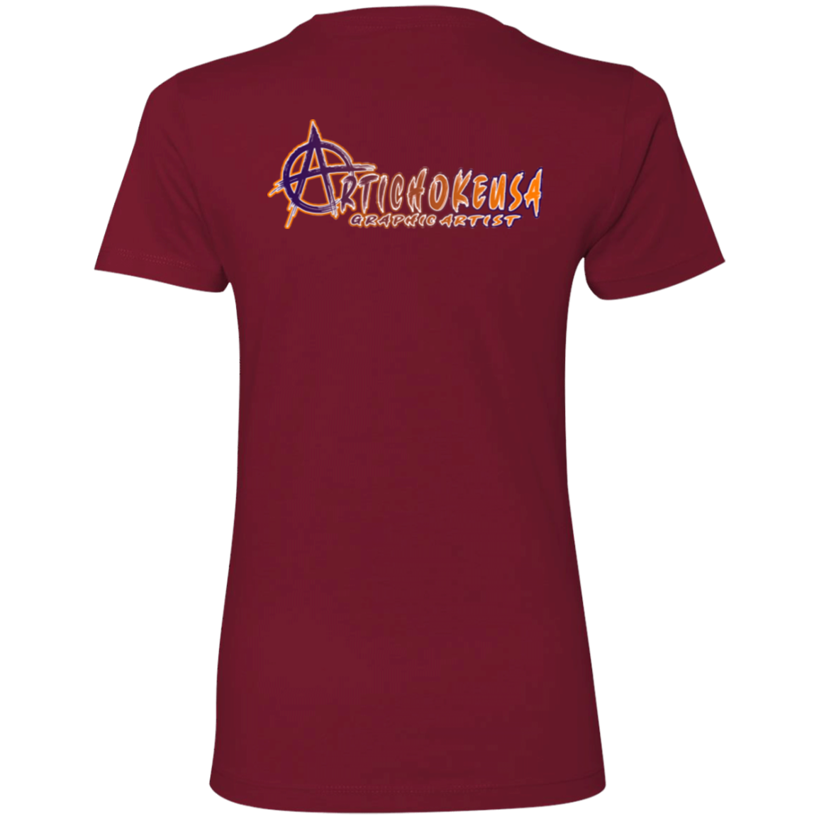 ArtichokeUSA Character and Font design. Let's Create Your Own Team Design Today. Arthur. Ladies' Boyfriend T-Shirt