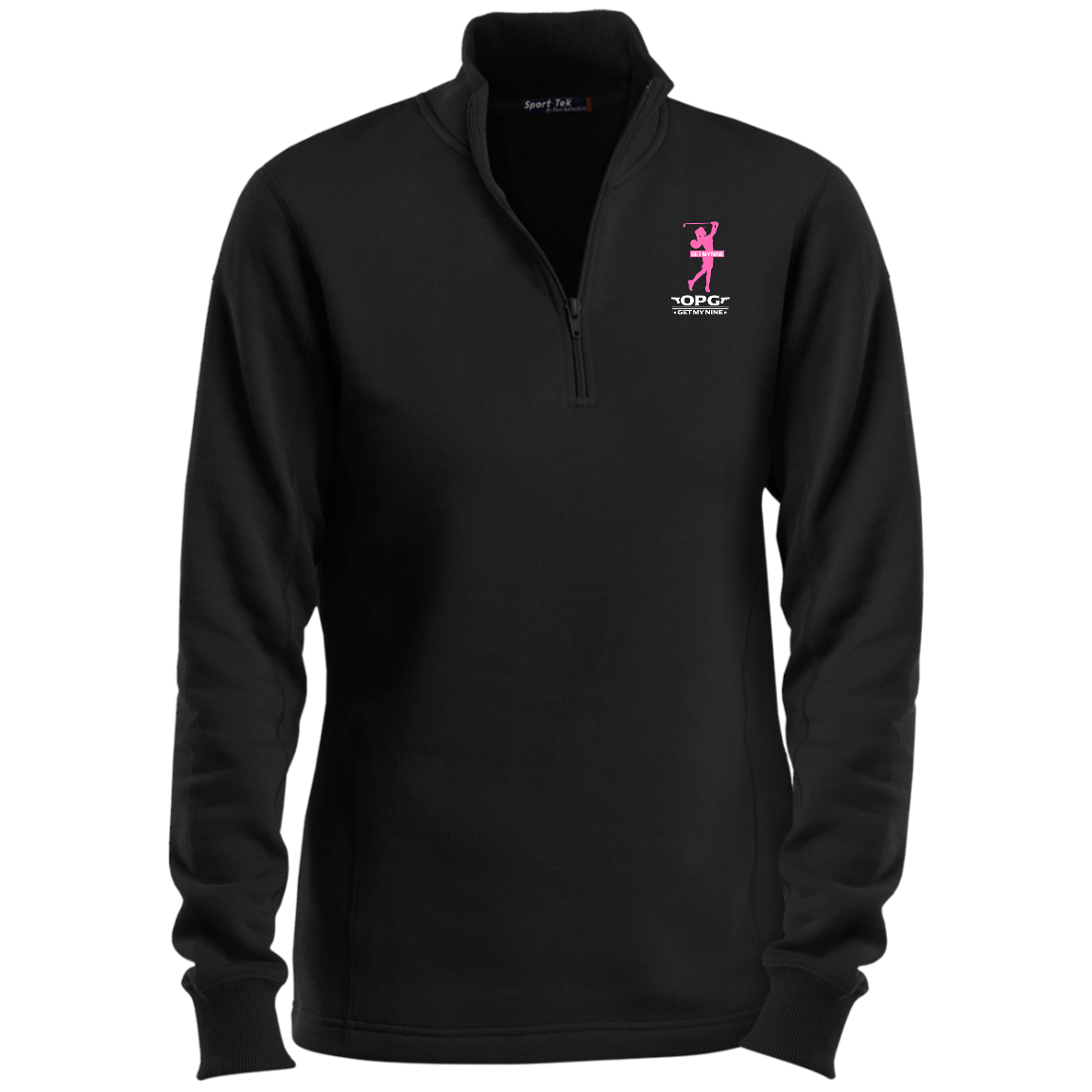 OPG Custom Design #16. Get My Nine. Female Version. Ladies 1/4 Zip Sweatshirt