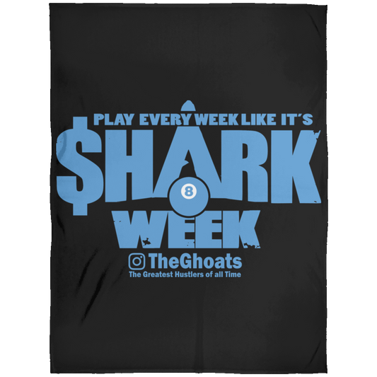 The GHOATS Custom Design. #32. Shark Week. Shark Life. Fleece Blanket 60x80