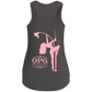 OPG Custom Design #10. Lady on Front / Flag Pole Dancer On Back. Ladies' Perfect Tri Racerback Tank