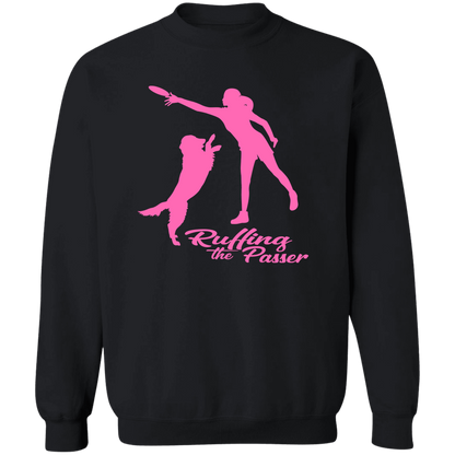 ArtichokeUSA Custom Design. Ruffing the Passer. Labrador Edition. Female Version. Crewneck Pullover Sweatshirt