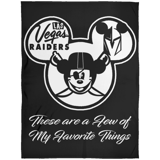 ArtichokeUSA Custom Design. Las Vegas Raiders & Mickey Mouse Mash Up. Fan Art. Parody. Arctic Fleece Blanket 60x80