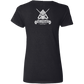 The GHOATS Custom Design #37. Sugar Skull Pool Theme. Ladies' Basic V-Neck T-Shirt