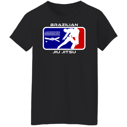 Artichoke Fight Gear Custom Design #4. MLB style BJJ. Ladies' 100% Pre-Shrunk Cotton T-Shirt