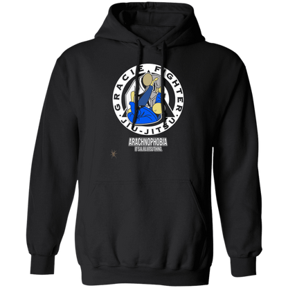 Artichoke Fight Gear Custom Design #1. Arachnophobia: Fear of Spiders. Spider Guard. It's a Jiu Jitsu Thing.  50/50 Blend Pullover Hoodie