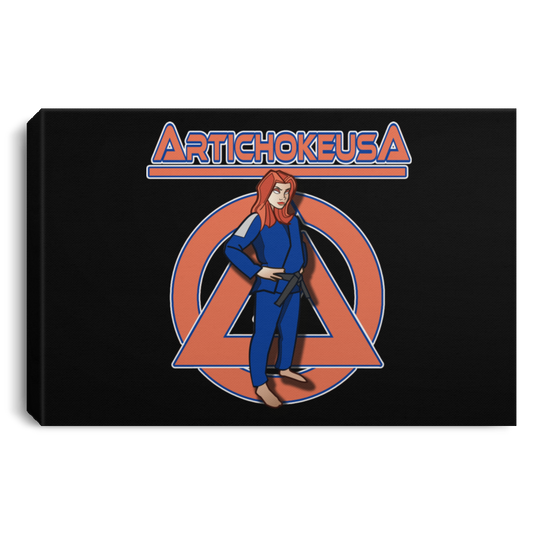 ArtichokeUSA Character and Font design. Let's Create Your Own Team Design Today. Amber. Landscape Canvas .75in Frame