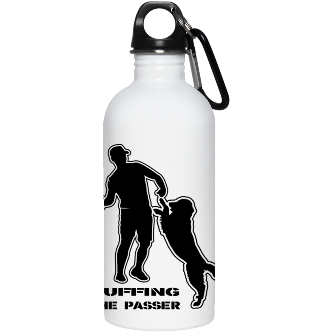 ArtichokeUSA Custom Design. Ruffing the Passer. Golden Lab Edition. 20 oz. Stainless Steel Water Bottle