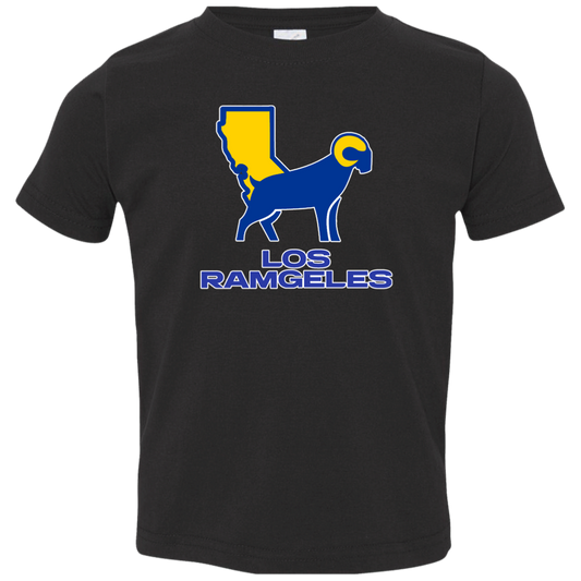 ArtichokeUSA Custom Design. Los Ramgeles. Fan Art. Toddler Jersey T-Shirt